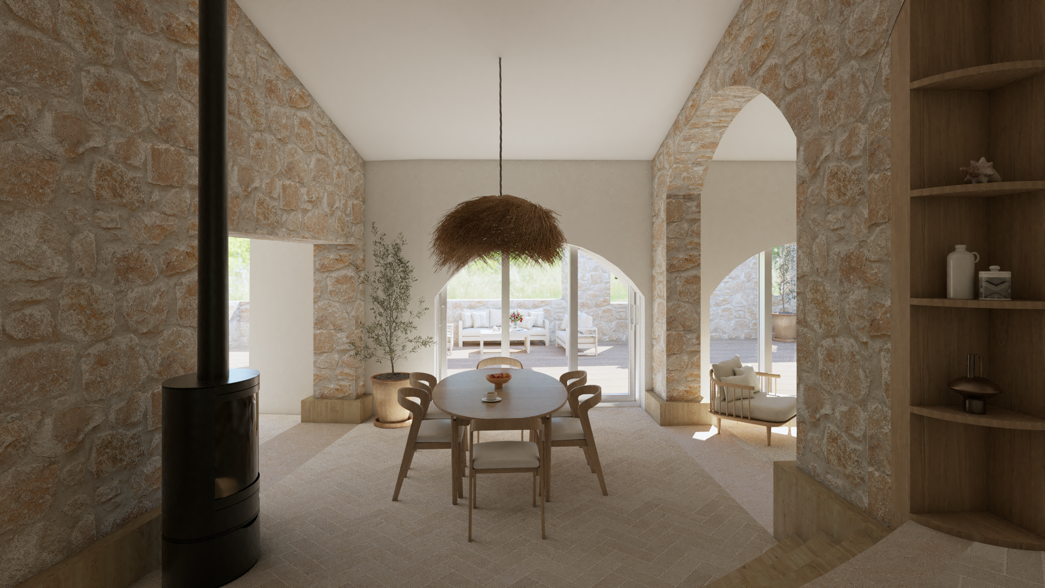 Réhabilitation d'une hacienda - Barcelone - Etude de projet - Galerie