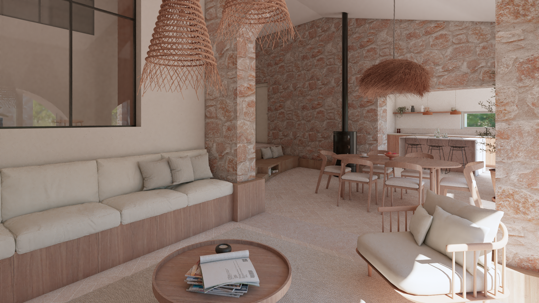 Réhabilitation d'une hacienda - Barcelone - Etude de projet - Galerie