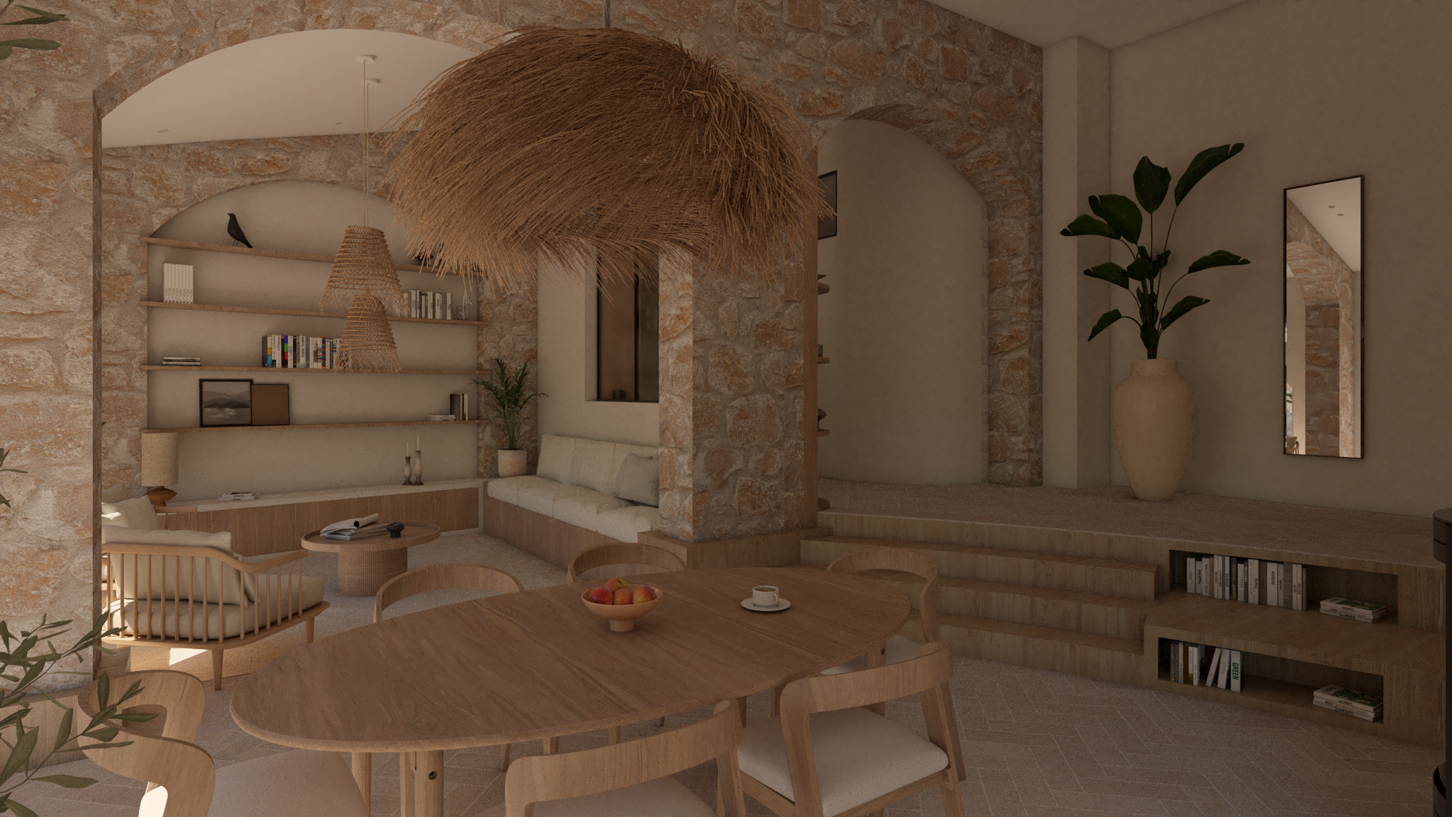 Réhabilitation d'une hacienda - Barcelone - Etude de projet - Galerie
