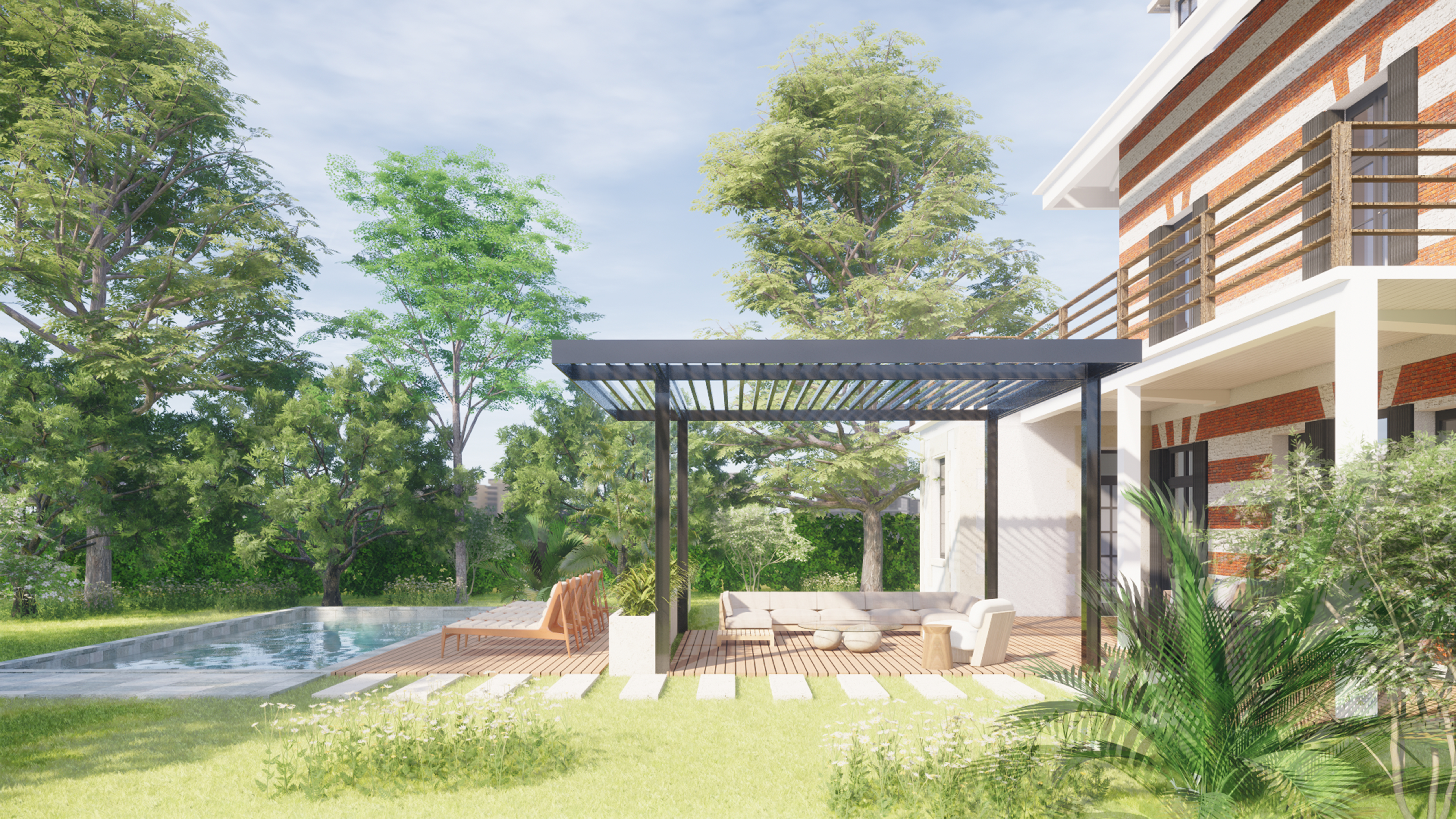 Rénovation complète d'une bâtisse de 220m2 avec son extérieur - Arcachon Ville de Printemps - Projet O - Etude de Projet - Galerie