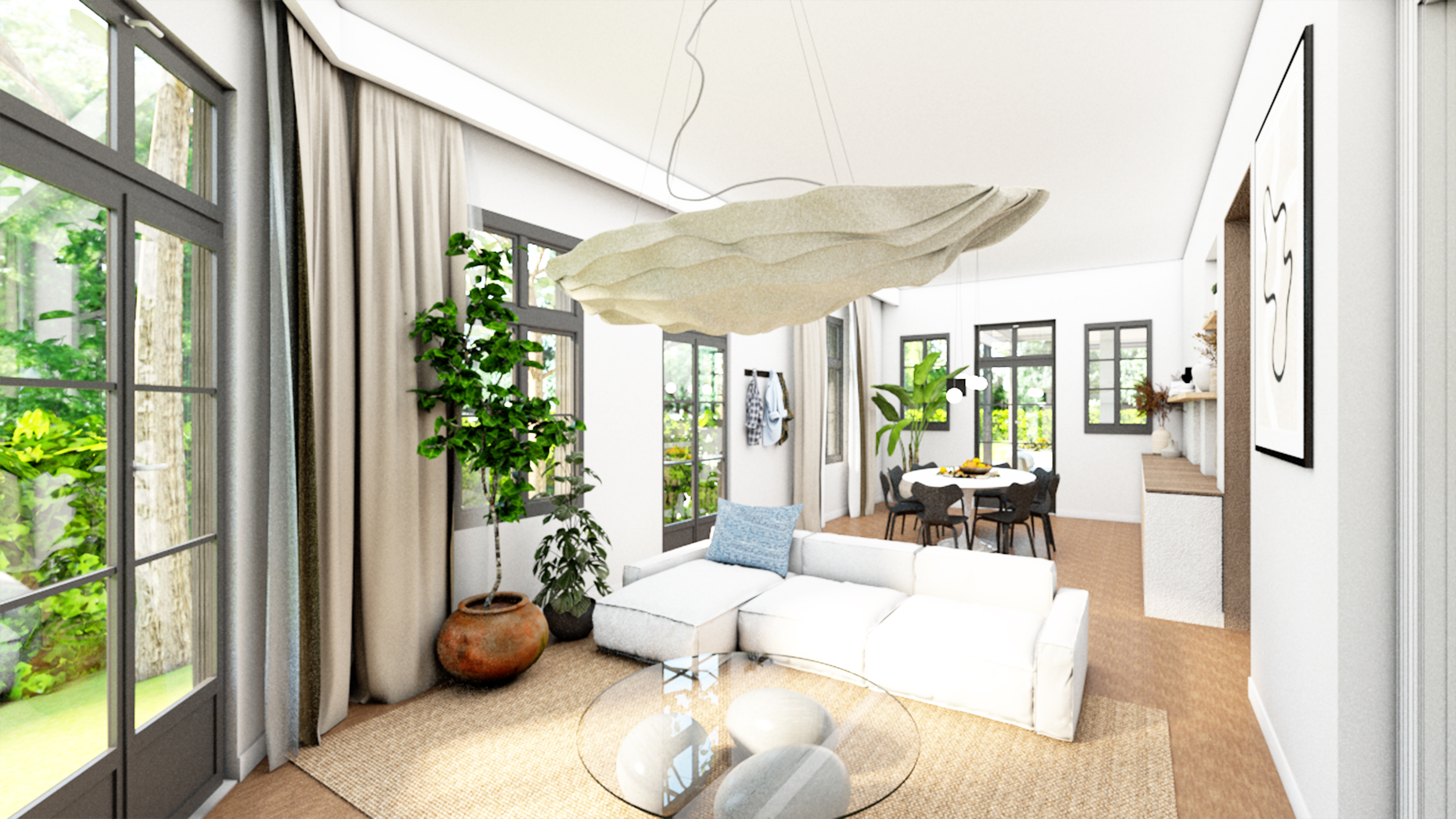 Rénovation complète d'une bâtisse de 220m2 avec son extérieur - Arcachon Ville de Printemps - Projet O - Etude de Projet - Galerie