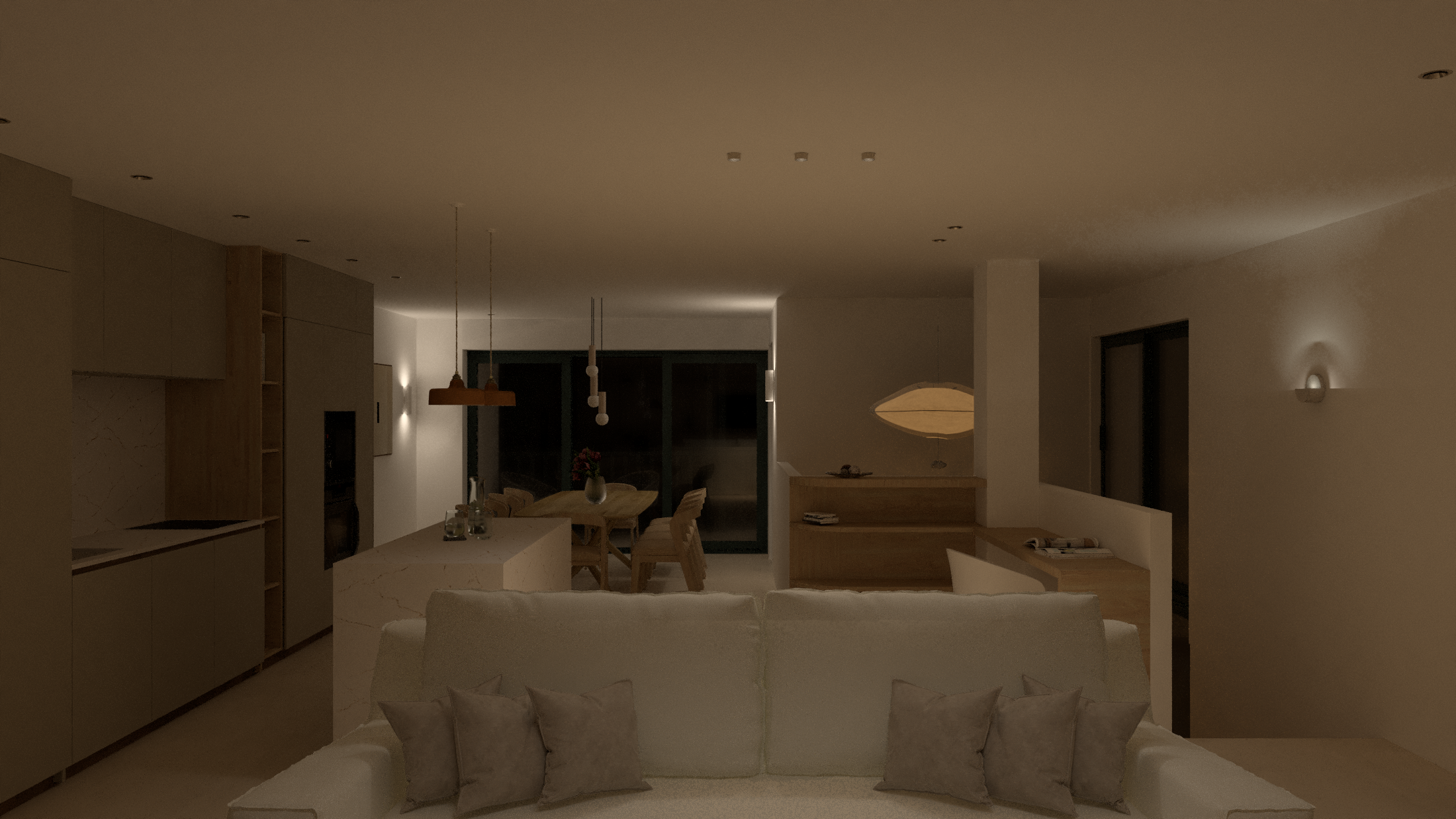 Conception et aménagement intérieur d'une villa basque neuve - Etude de projet - Biarritz  - Galerie