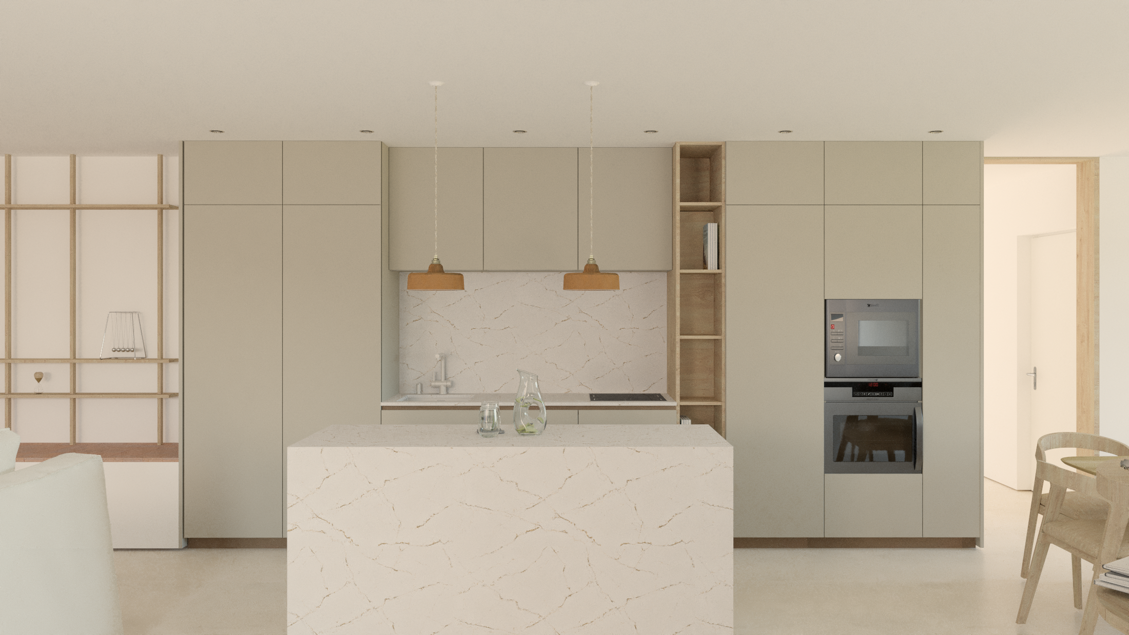 Conception et aménagement intérieur d'une villa basque neuve - Etude de projet - Biarritz  - Galerie