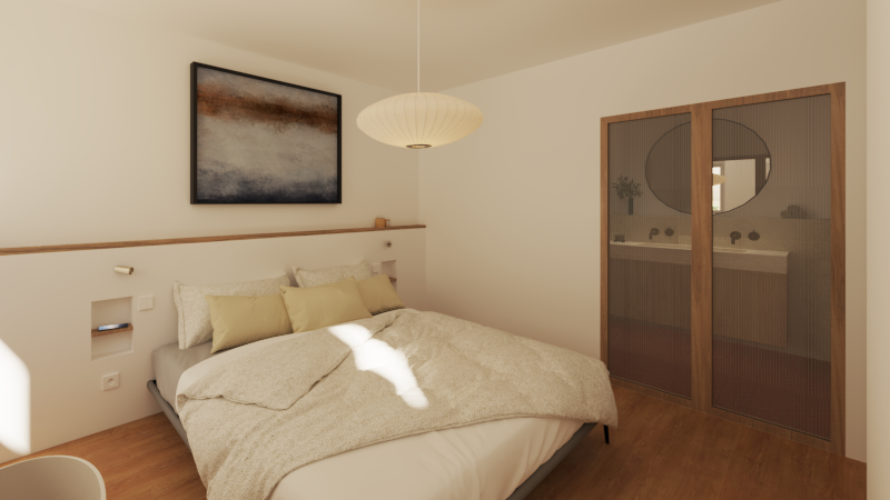 Conception et aménagement intérieur d'une villa basque neuve - Etude de projet - Biarritz  - Galerie