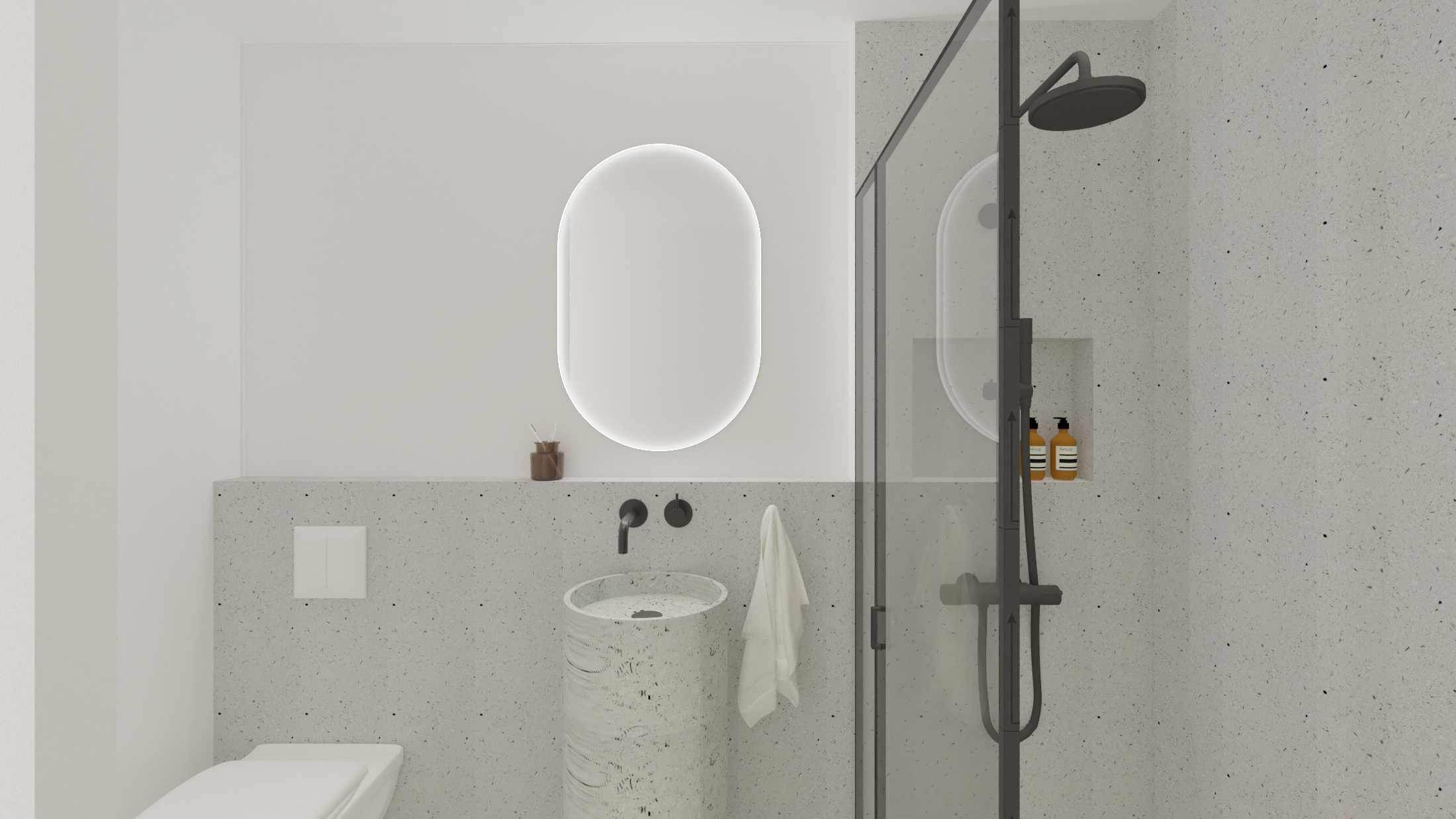 Conception et aménagement intérieur d'une villa basque neuve - Etude de projet - Biarritz  - Galerie