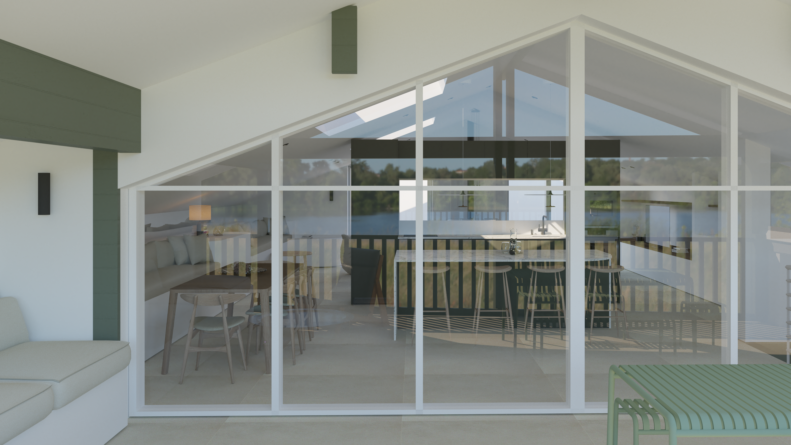 Conception et aménagement intérieur d'une villa basque neuve - Etude de projet - Biarritz  - Galerie