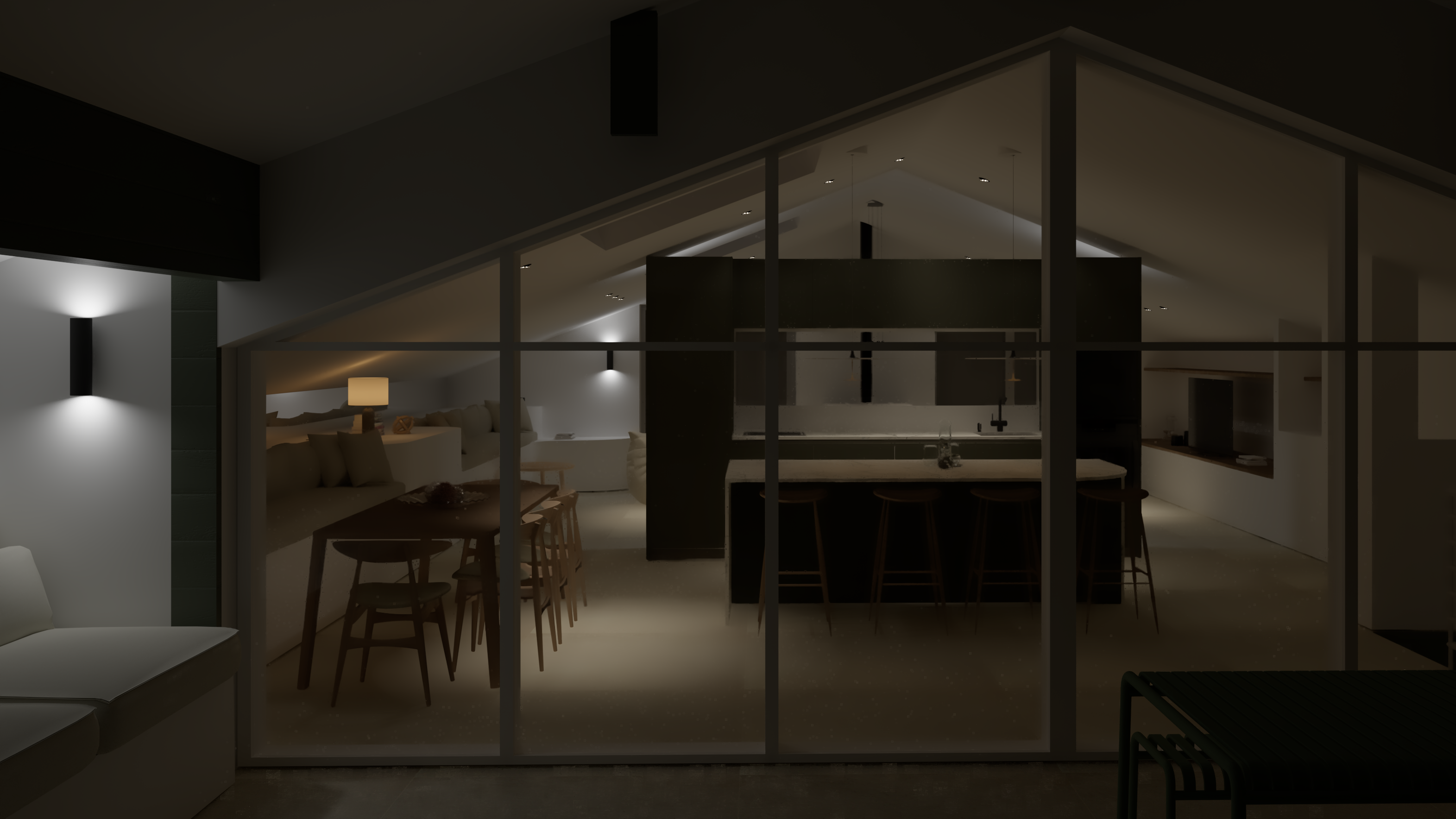 Conception et aménagement intérieur d'une villa basque neuve - Etude de projet - Biarritz  - Galerie