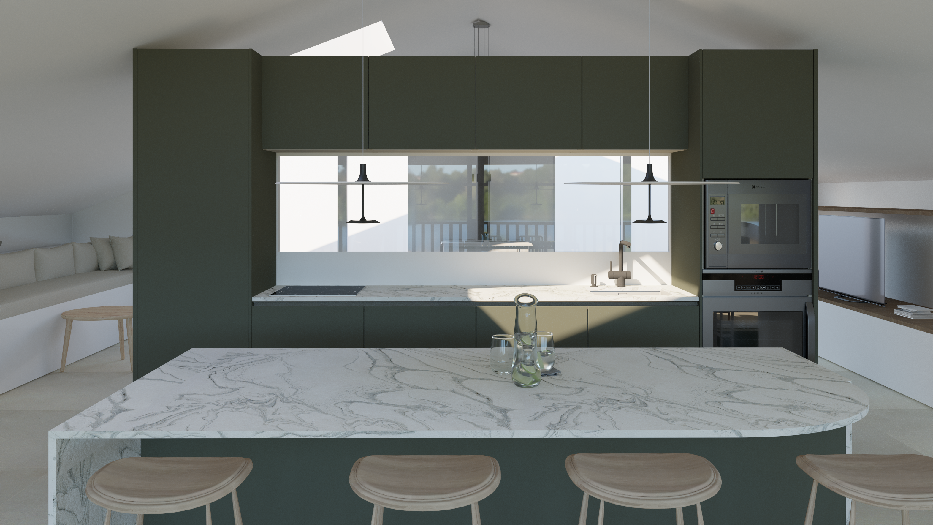Conception et aménagement intérieur d'une villa basque neuve - Etude de projet - Biarritz  - Galerie