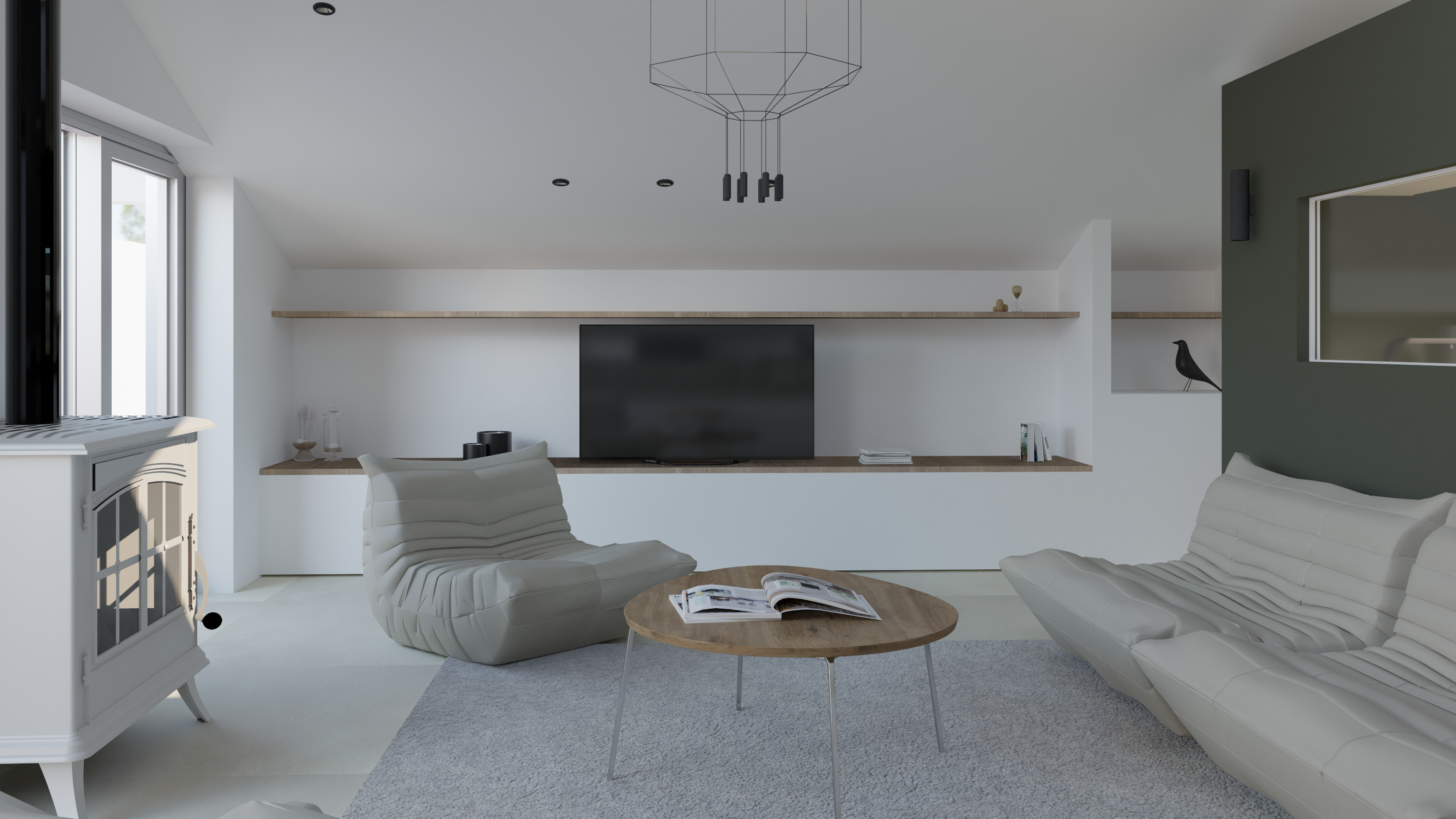 Conception et aménagement intérieur d'une villa basque neuve - Etude de projet - Biarritz  - Galerie