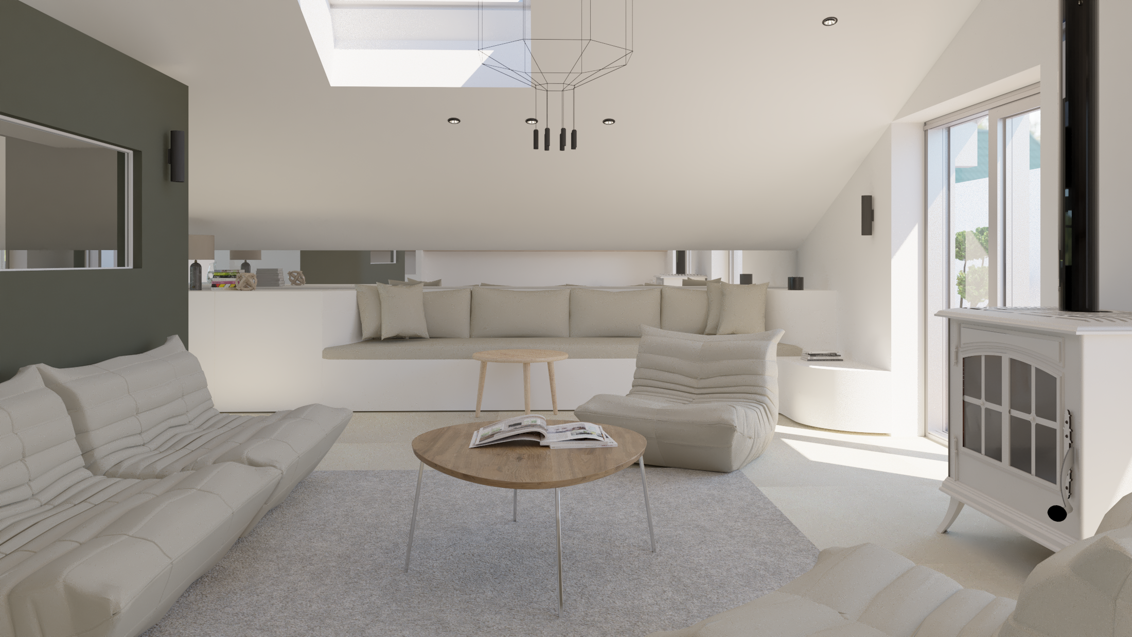 Conception et aménagement intérieur d'une villa basque neuve - Etude de projet - Biarritz  - Galerie