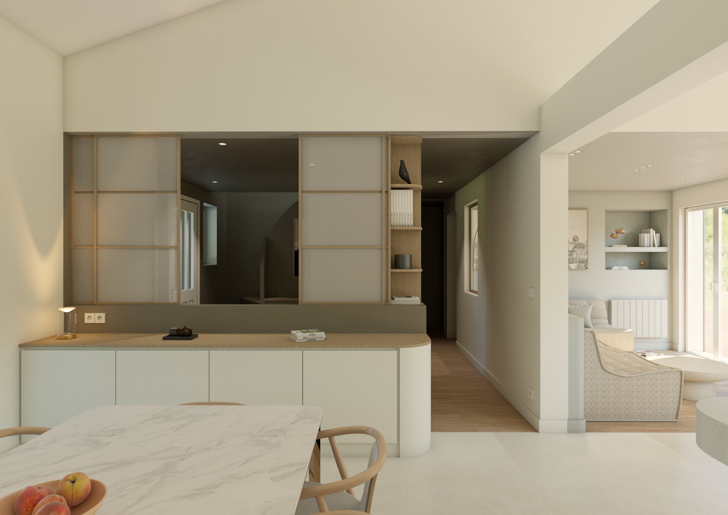 Rénovation + extension d'une maison à la teste - La Teste de Buch - Etude de projet C - Galerie
