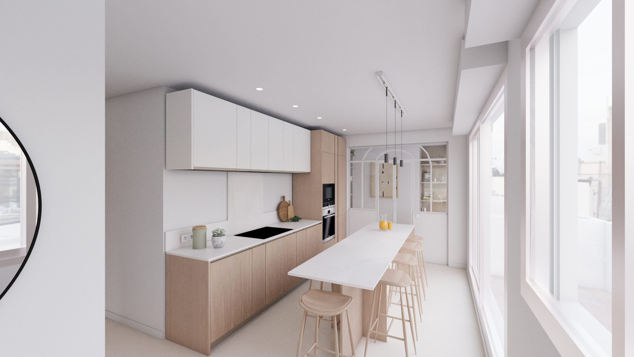 Réunification de 2 appartements - Arcachon - Etude de projet 