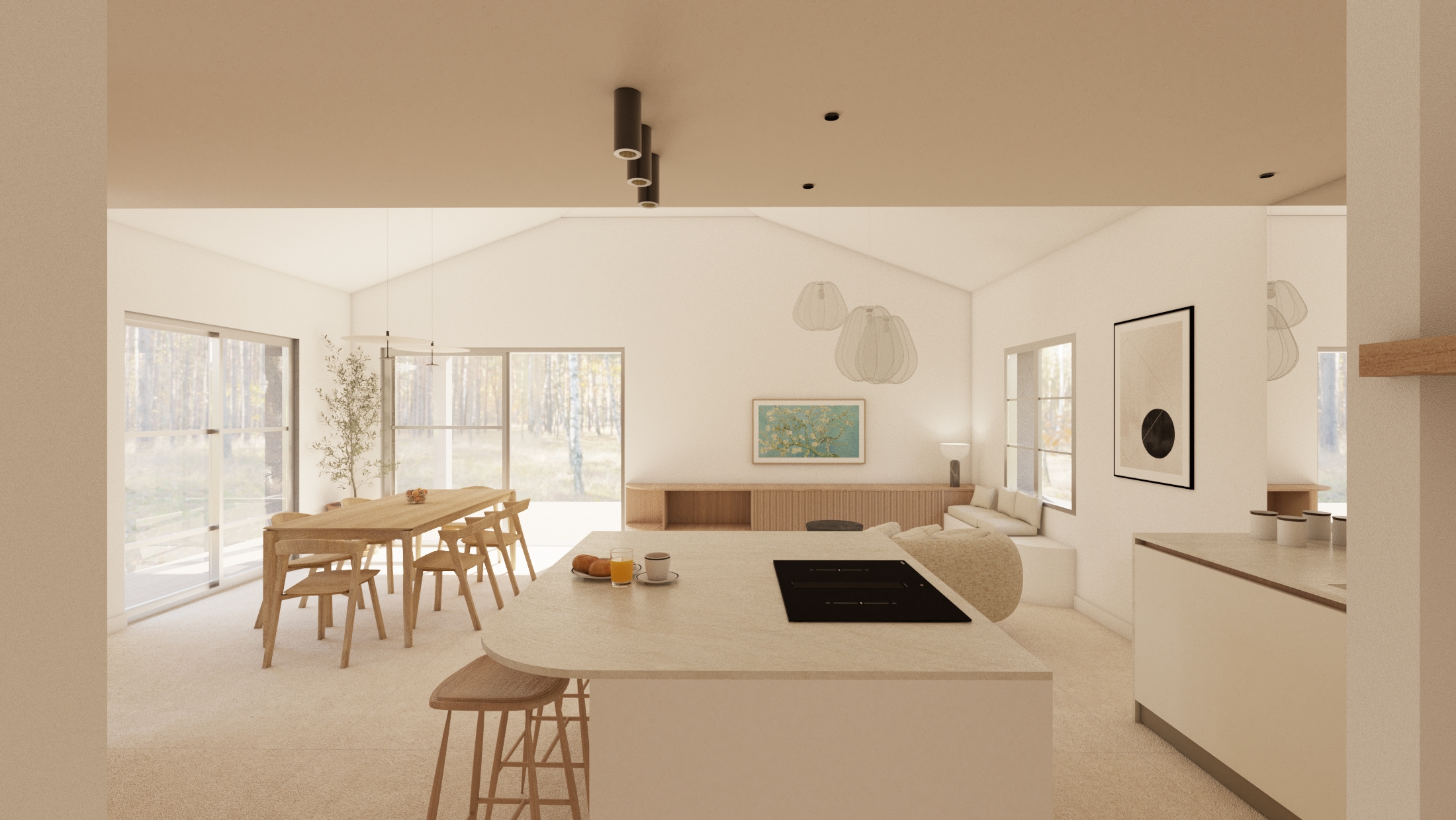 Conception et aménagement intérieur complet d'une maison neuve - Arcachon - En cours de réalisation - Projet W - Galerie