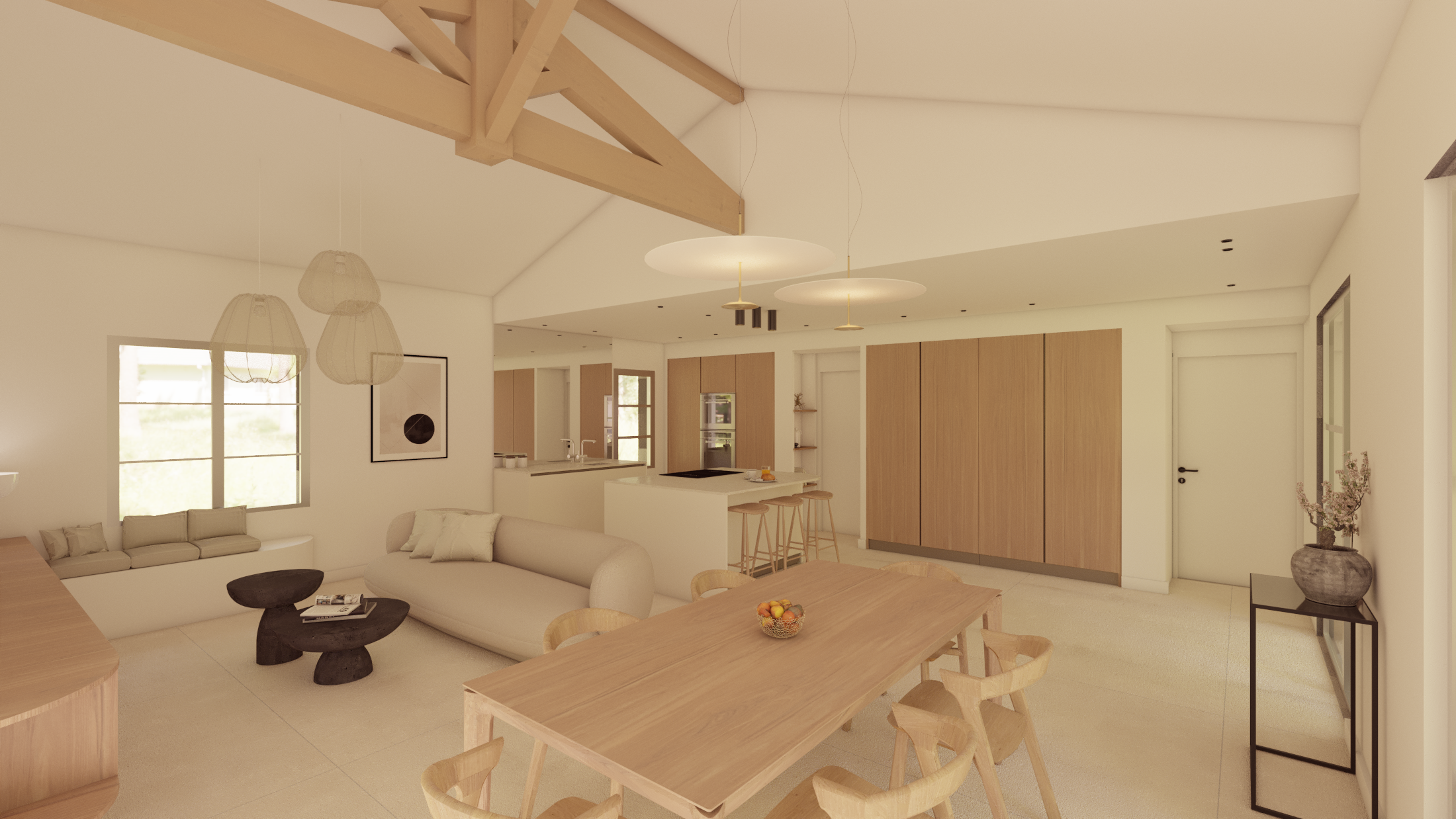 Conception et aménagement intérieur complet d'une maison neuve - Arcachon - En cours de réalisation - Projet W - Galerie