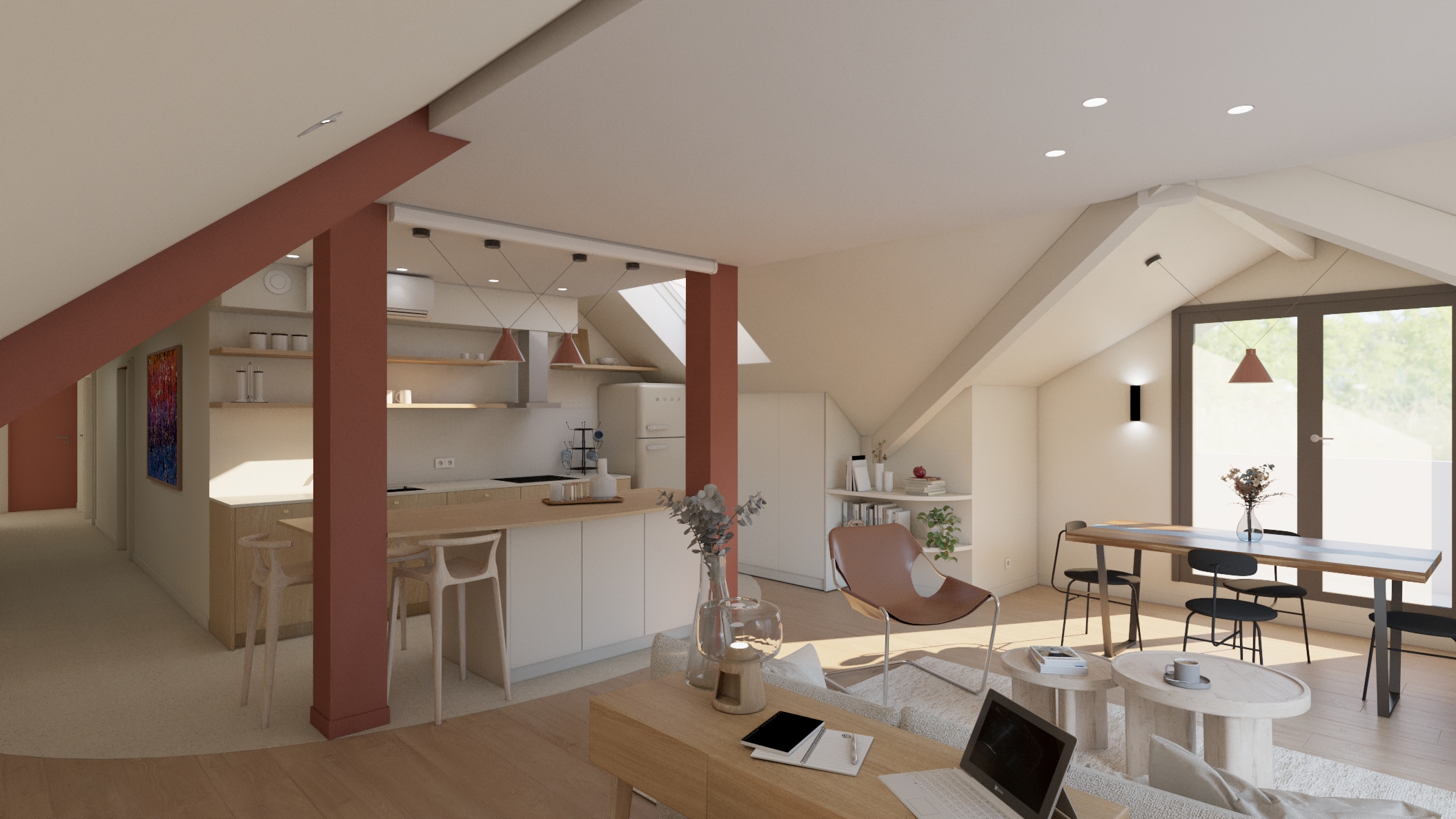 Rénovation complète d'un appartement 80m2 - L'Aiguillon - En cours de réalisation - Projet Les Amarres